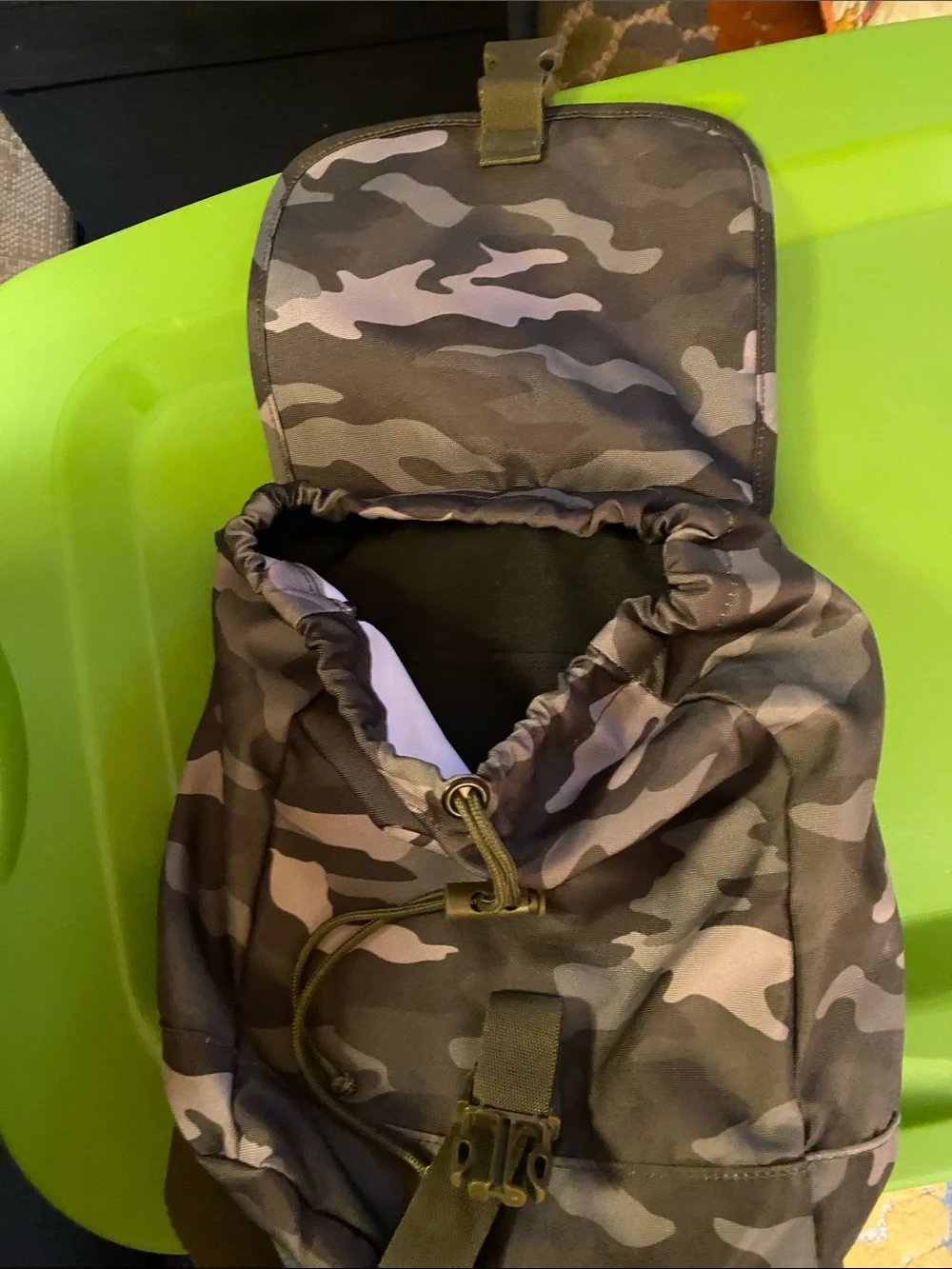 PINK Victoria's Secret Olive Camo Mini Backpack